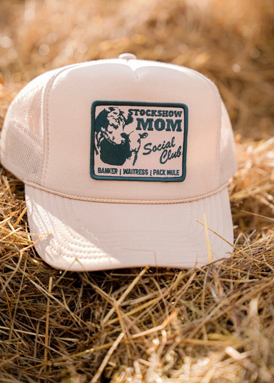 STOCK SHOW MOM SOCIAL CLUB TRUCKER HAT