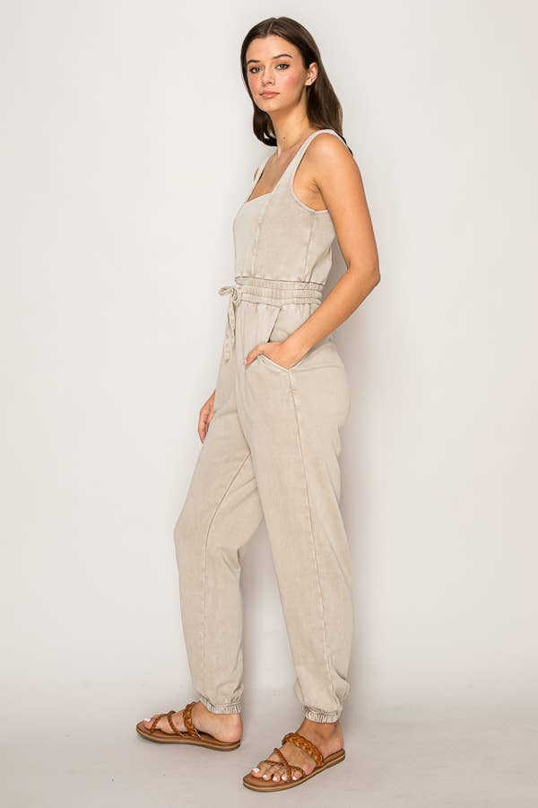 WASHED CAMI JUMPSUIT