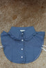 DENIM RUFFLE CORPORATE COLLAR
