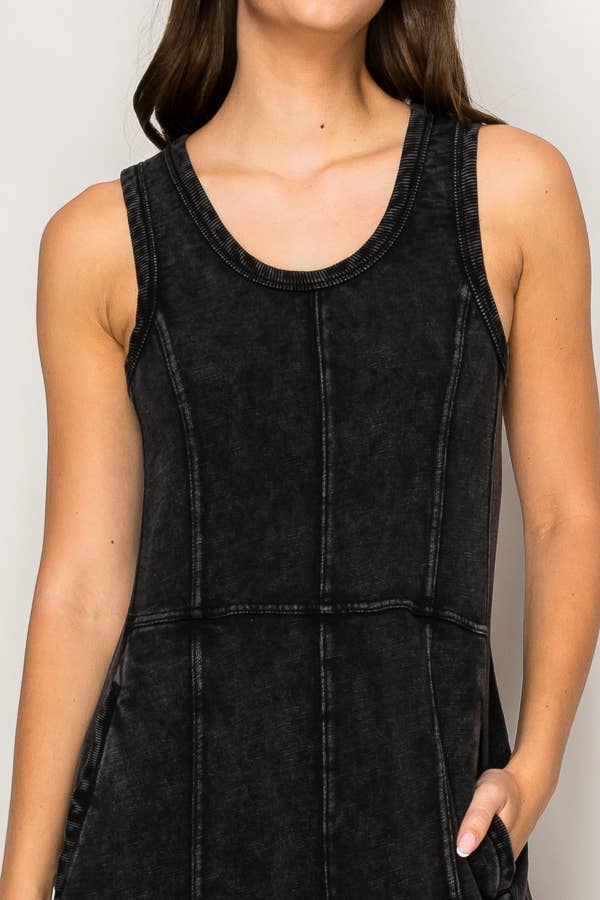 WIDE LEG STRING DETAIL JUMPSUIT