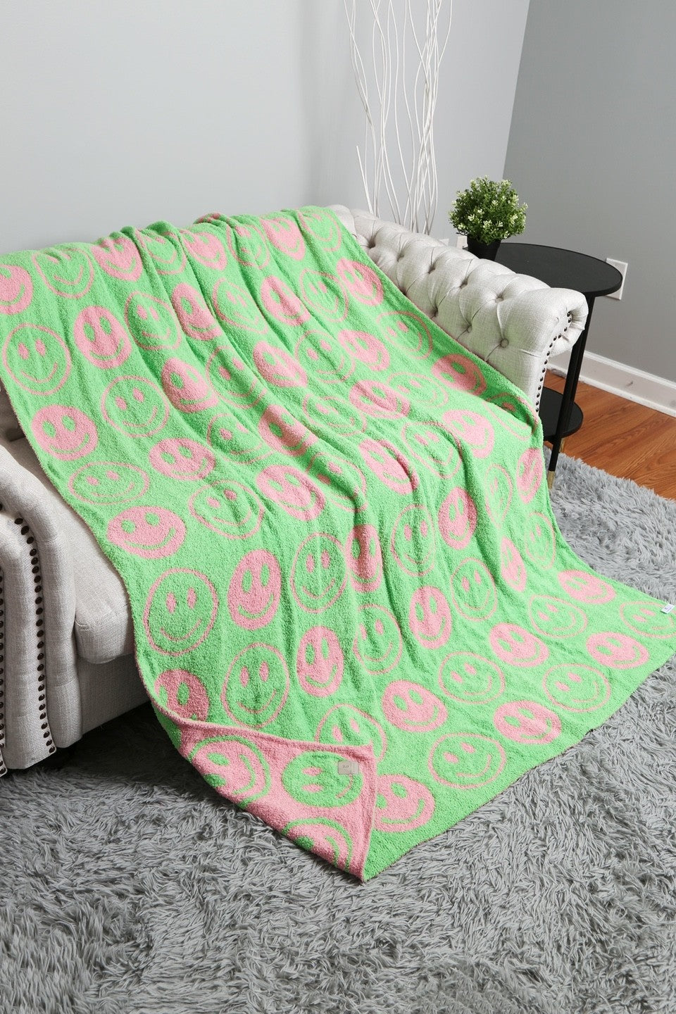 Luxe Smiley Blanket
