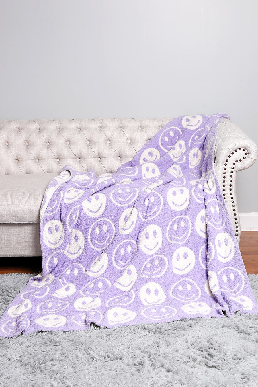 Luxe Smiley Blanket