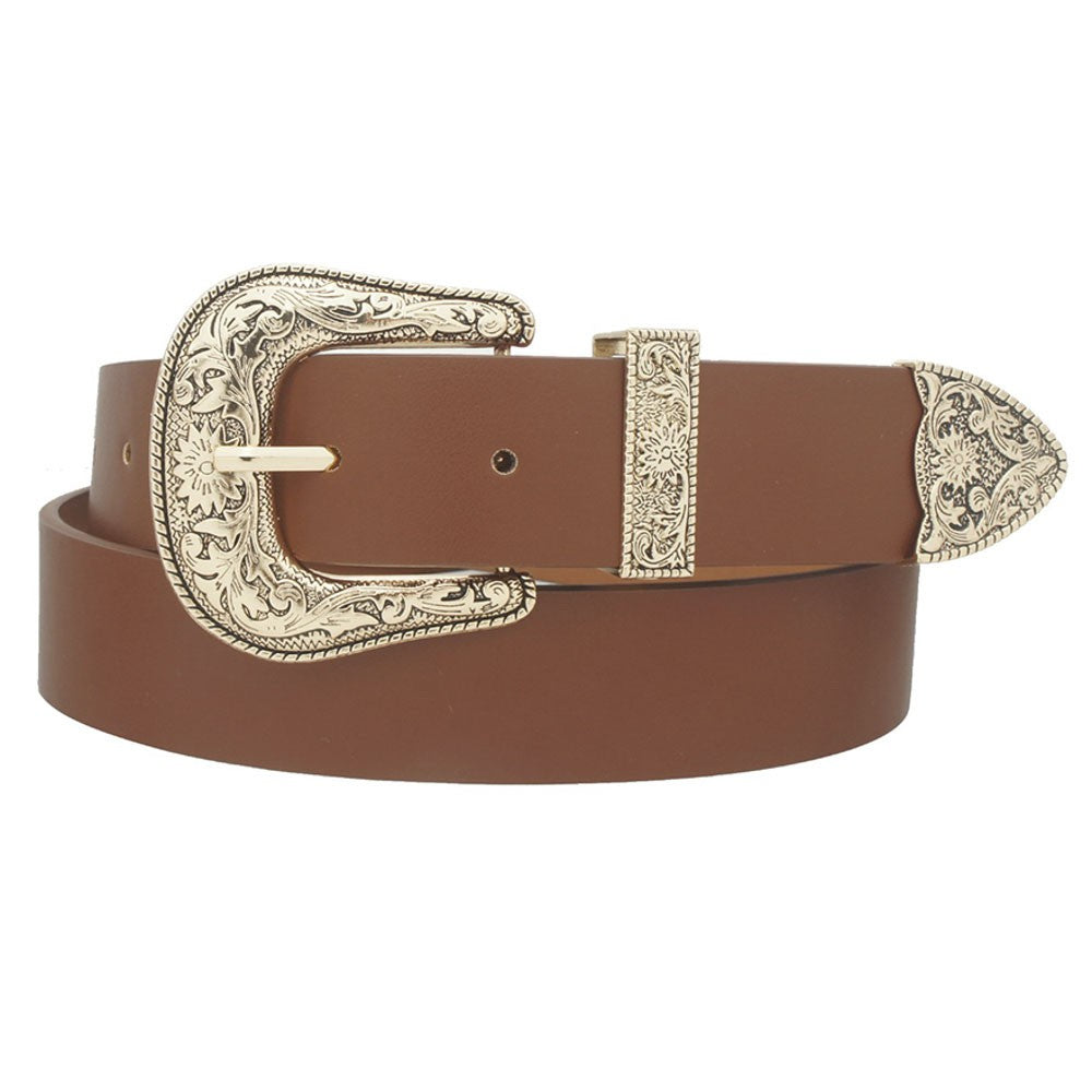 Embossed Western Belt