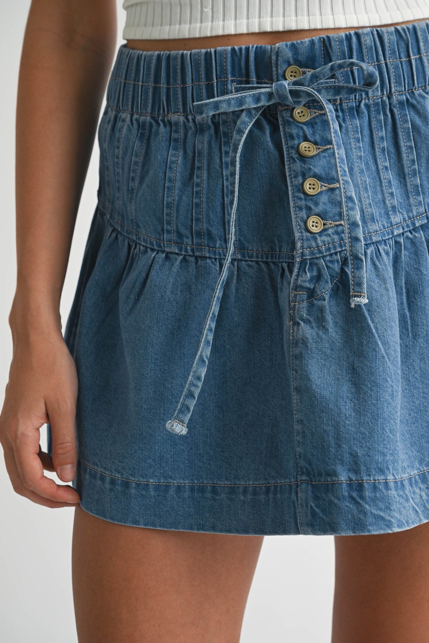 Denim Charm Skirt