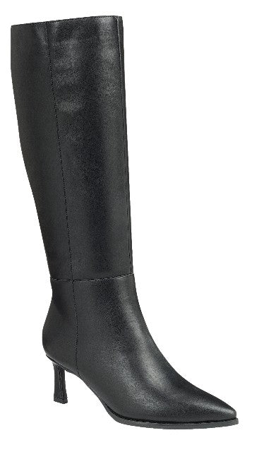 Black Kitten Heel Boots LV