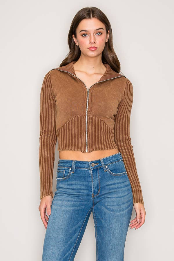 SWEATER ZIP UP