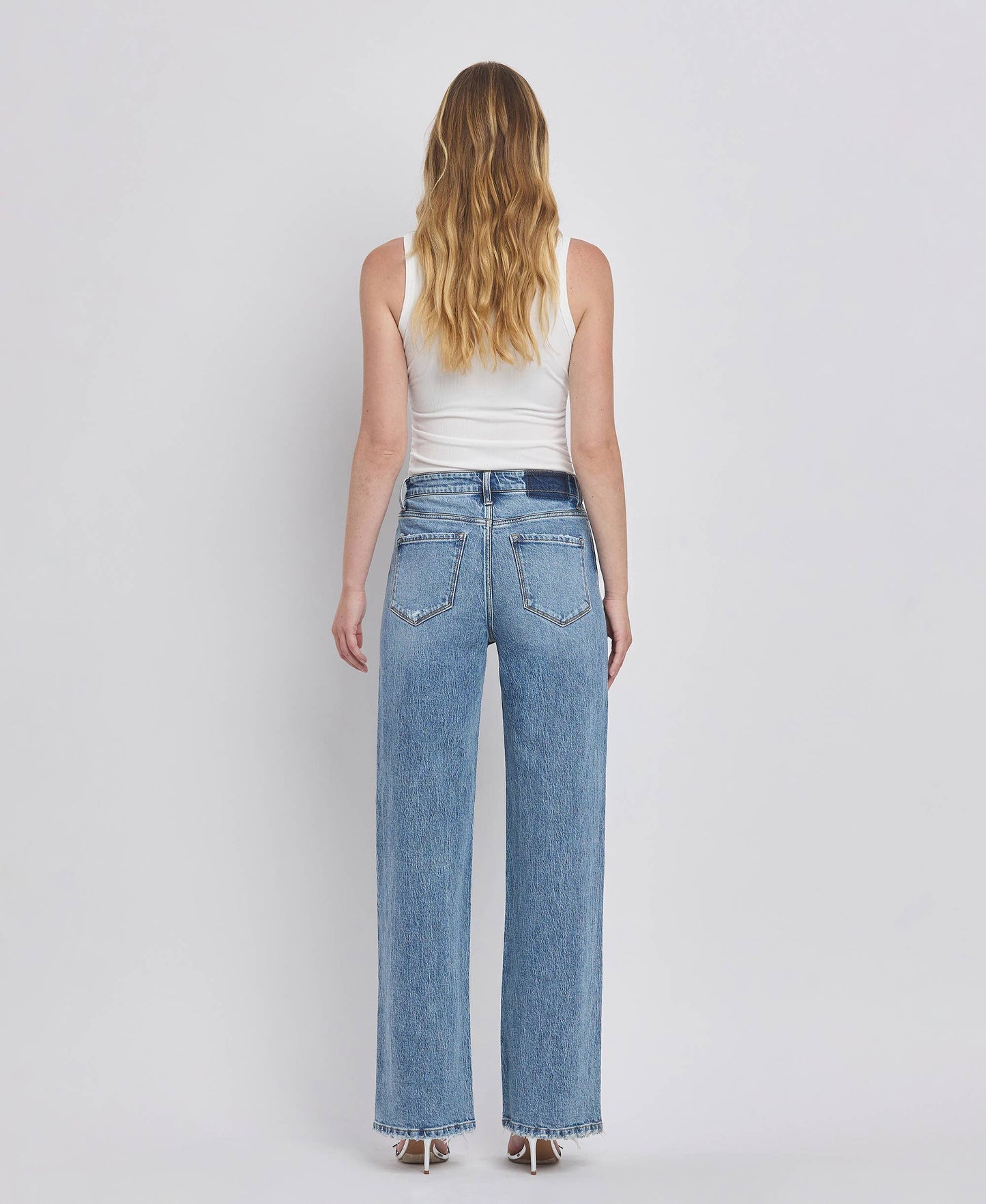 90'S SUPER HIGH RISE WIDE JEANS