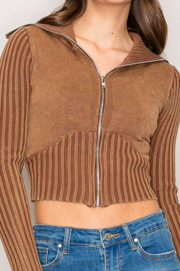 SWEATER ZIP UP