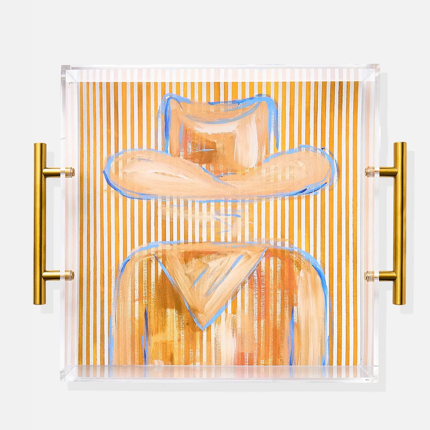 Outlaw Acrylic Tray w/ Gold Handles
