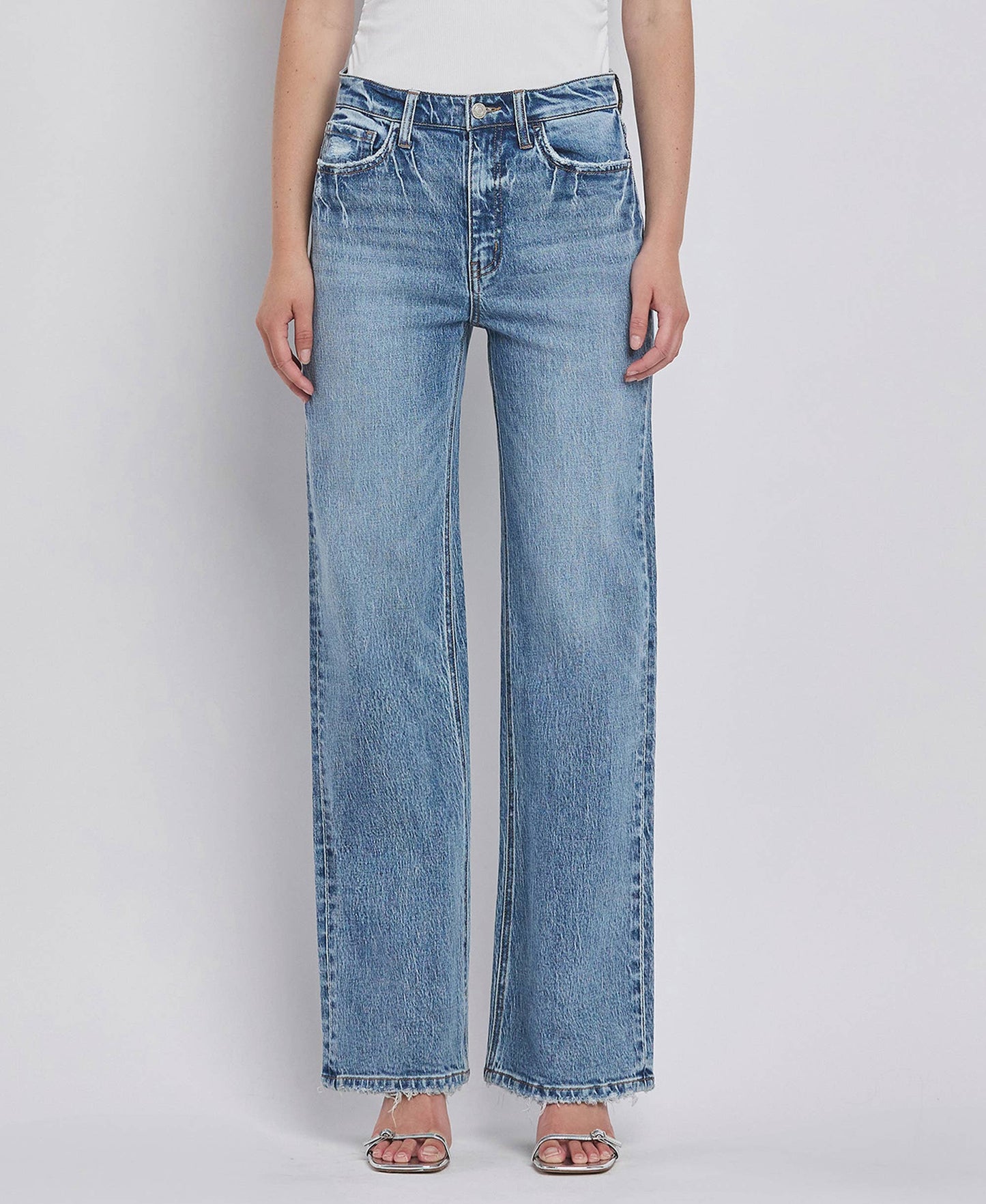 90'S SUPER HIGH RISE WIDE JEANS