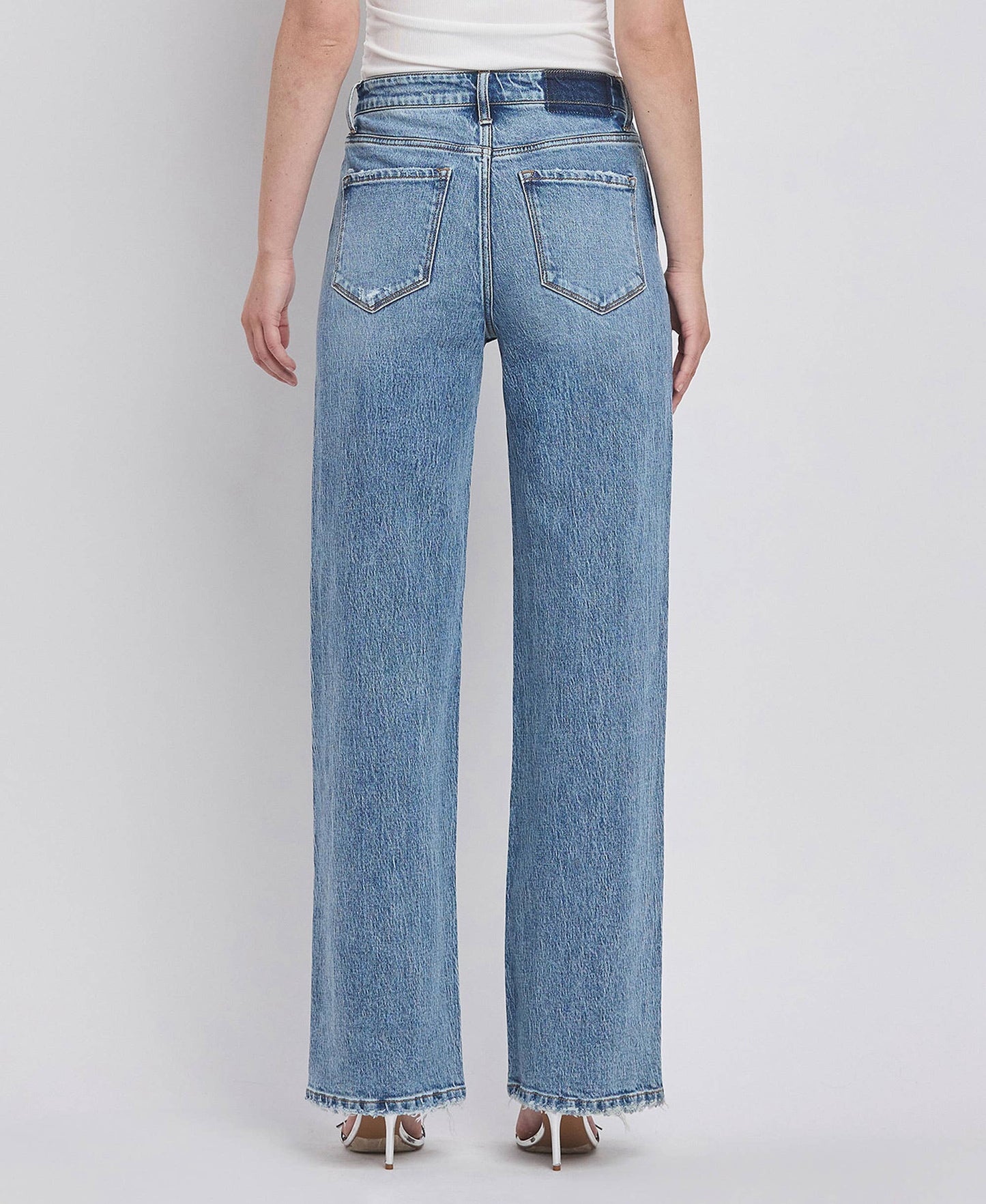 90'S SUPER HIGH RISE WIDE JEANS