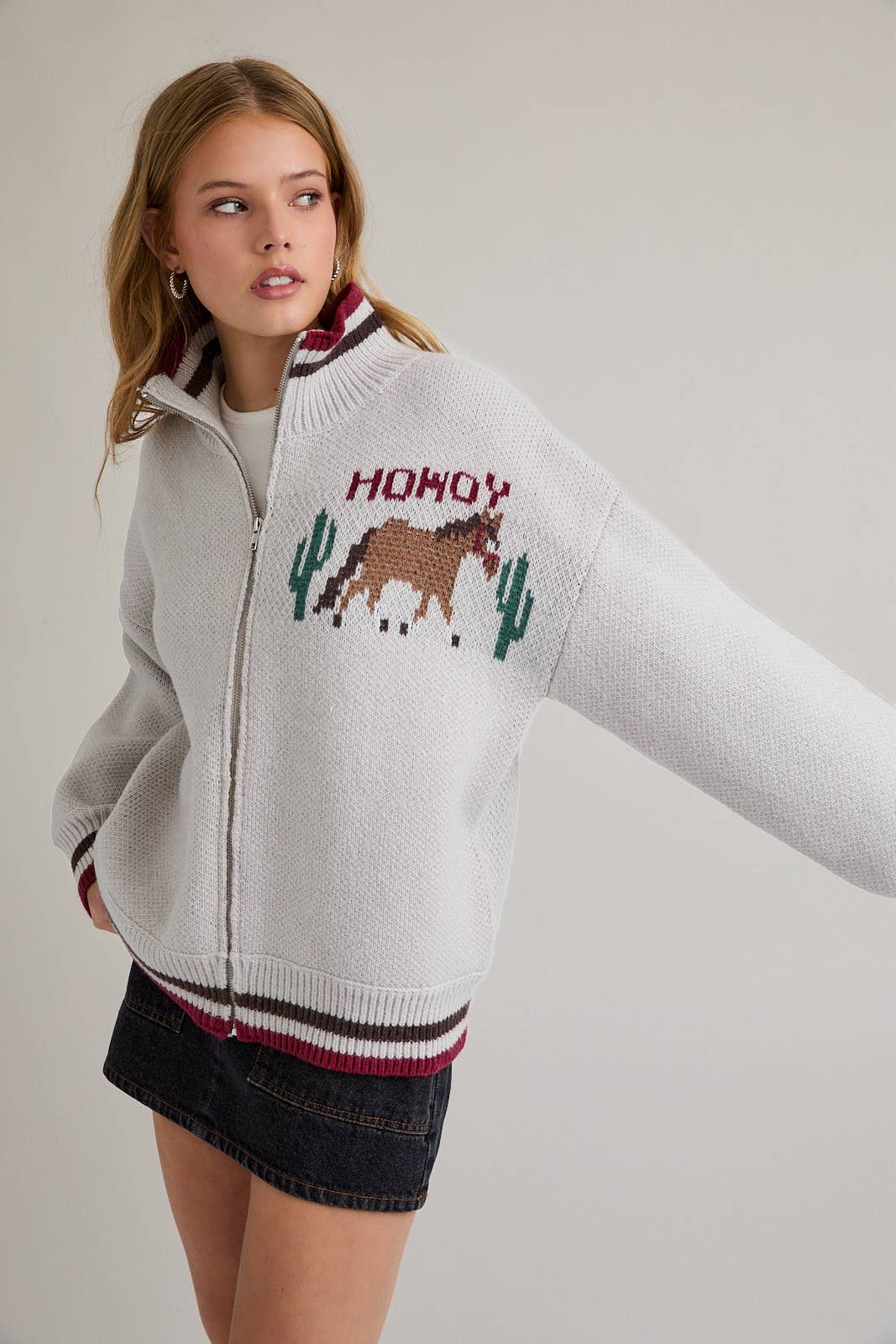 Howdy Cowgirl Sweater Jacket