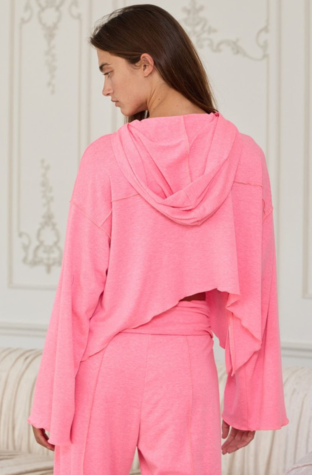 NB Pink Haze Hoodie Crop