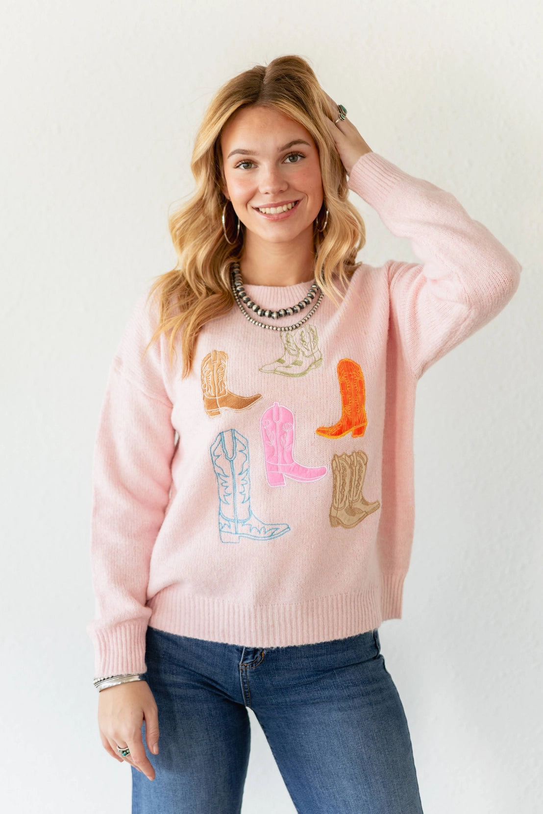 Neon Boots Sweater