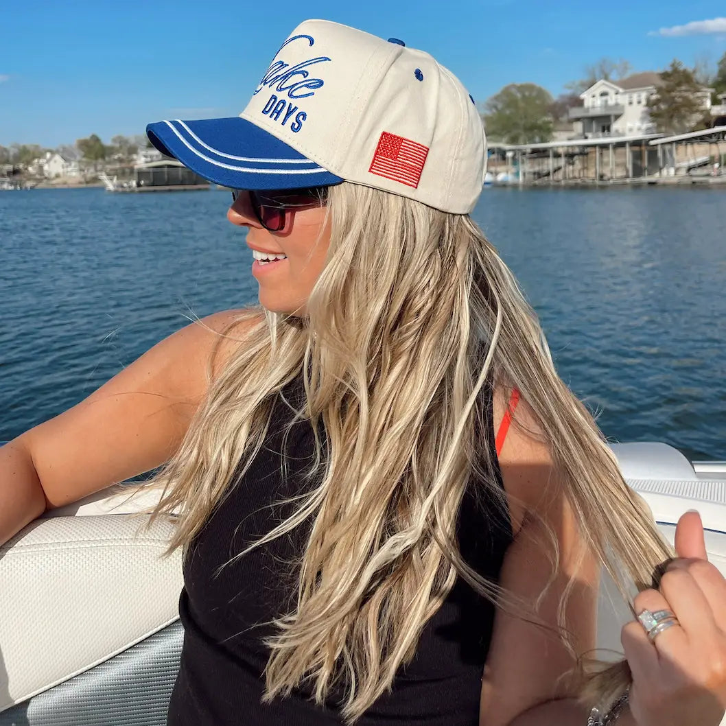 More Lake Days - Royal Blue Vintage Trucker Hat