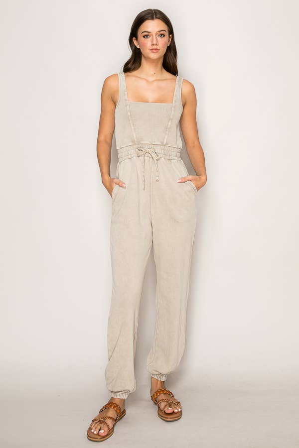WASHED CAMI JUMPSUIT