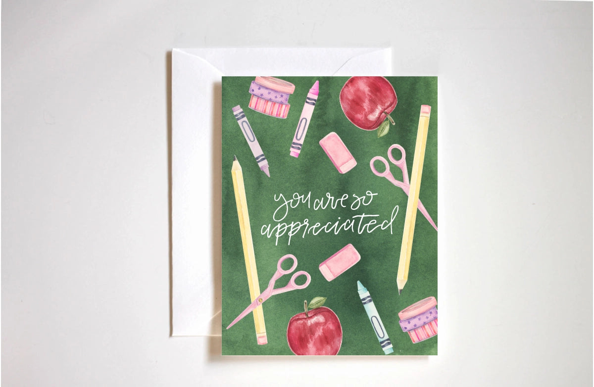 You're So Appreciated Teacher Card