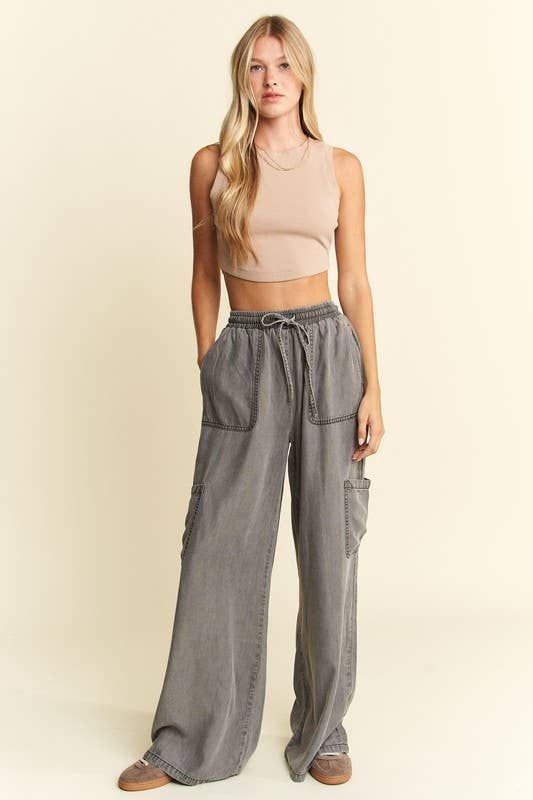 Slate Wide Leg Pants