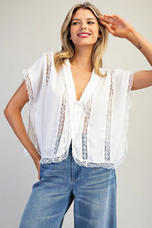 CHARLESTON LACE TOP