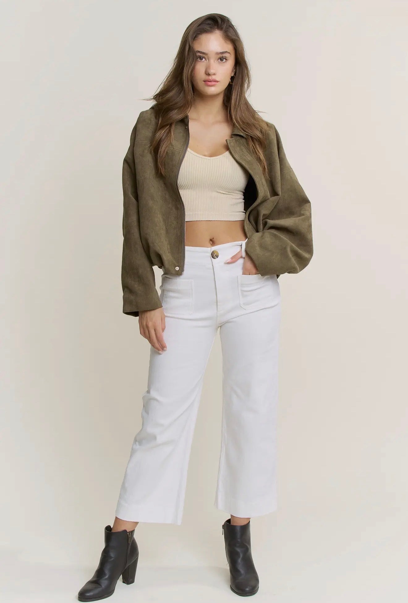 Sierra Suede Bomber Jacket