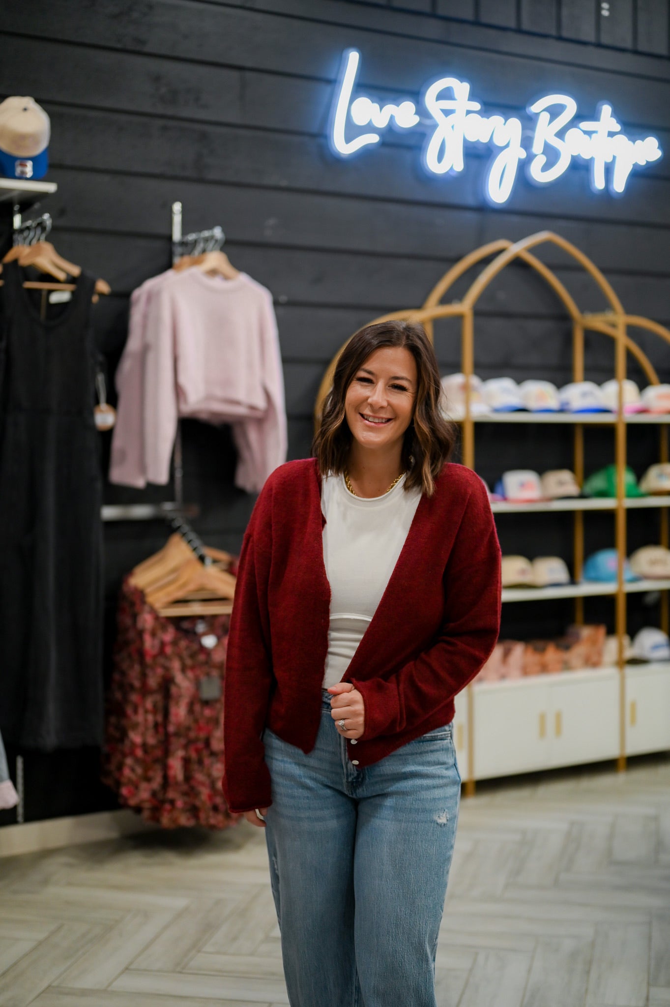 Essential Button Down Cardigan Top