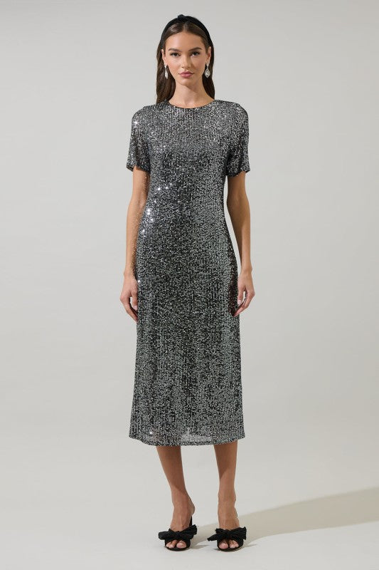 LV Midnight Magic Midi Dress