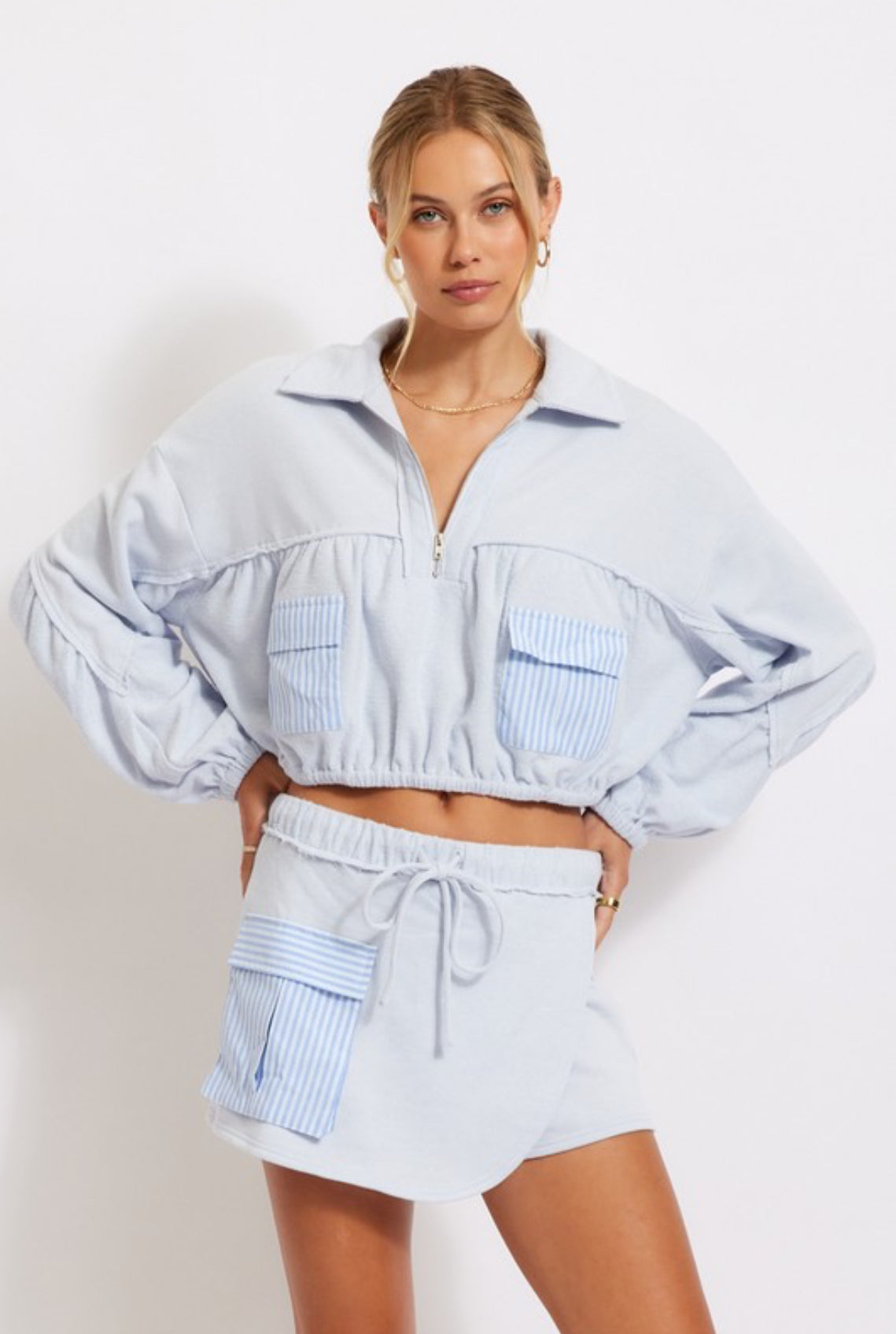 NB Terry Stripe Set