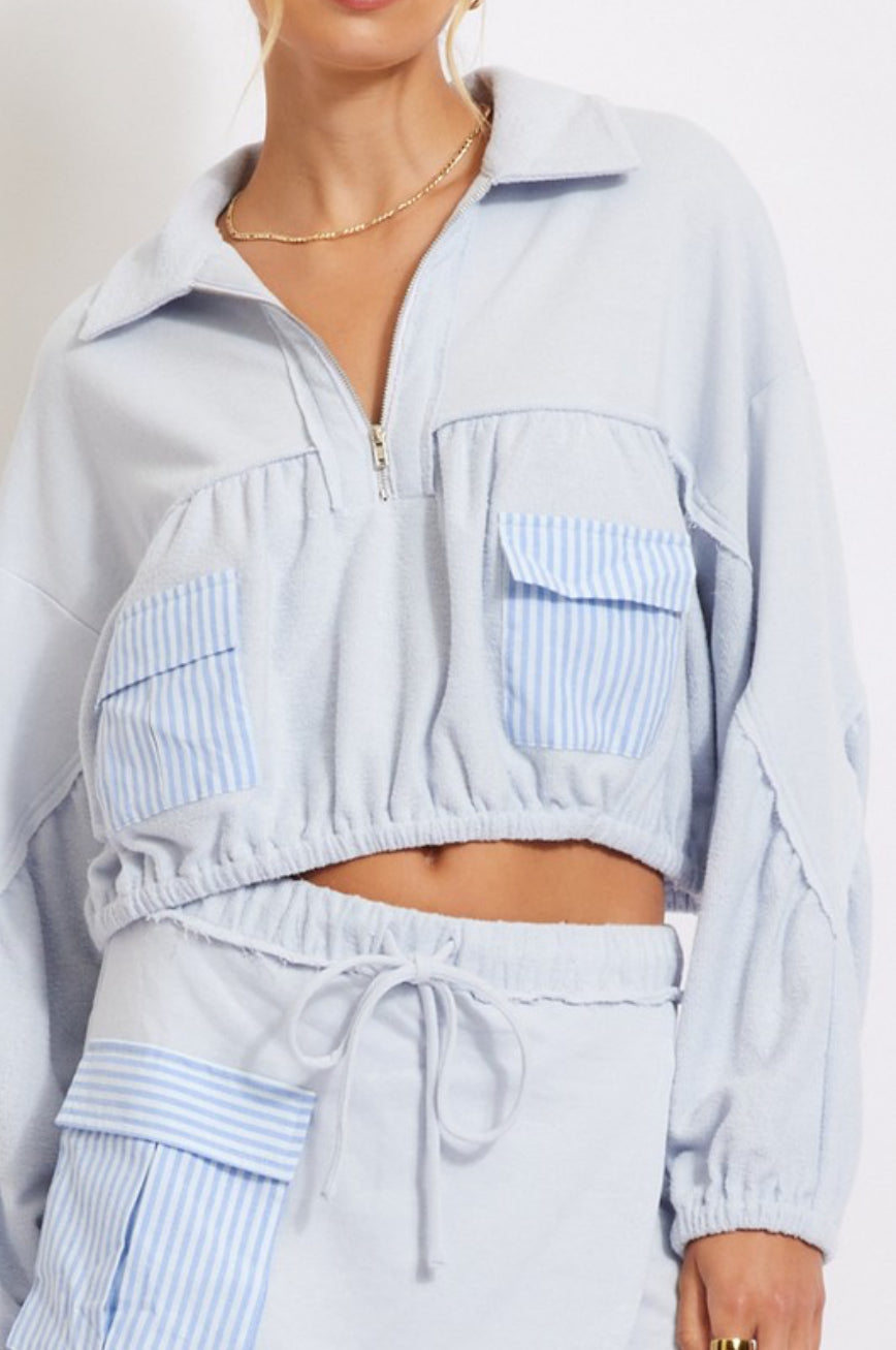 NB Terry Stripe Set