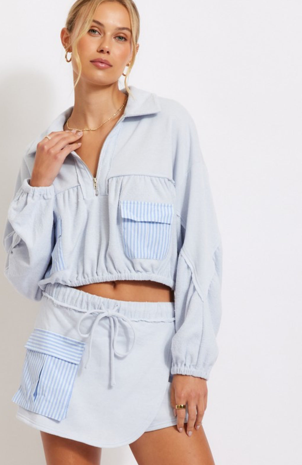 NB Terry Stripe Set