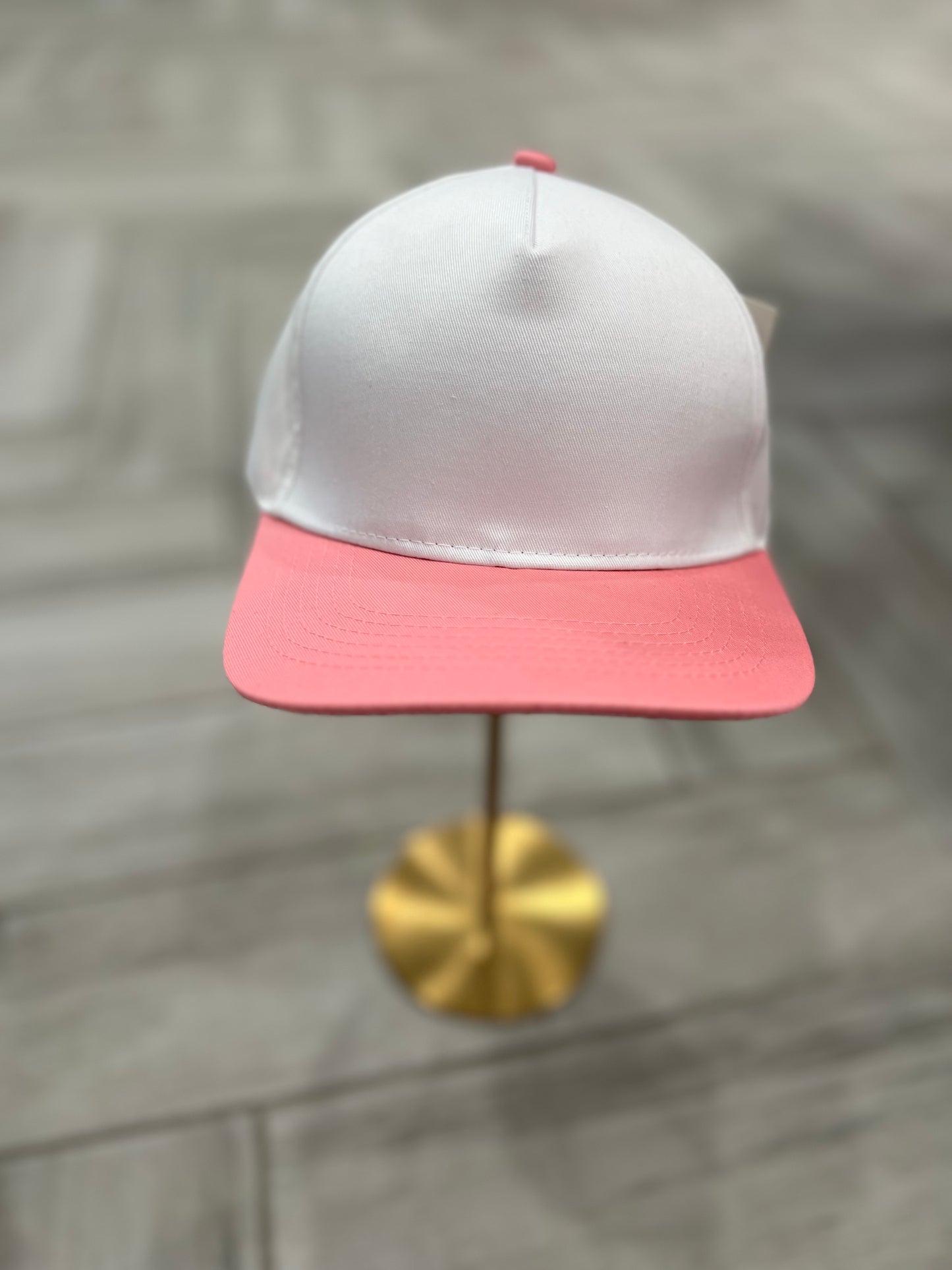 White & Pink Hat