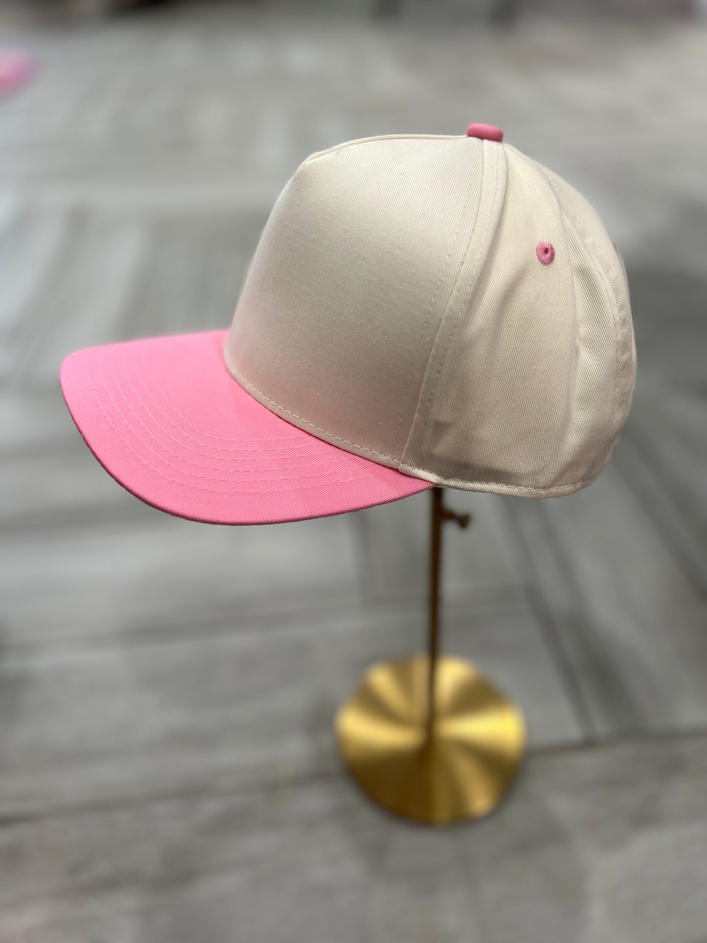 Tan & Pink Hat