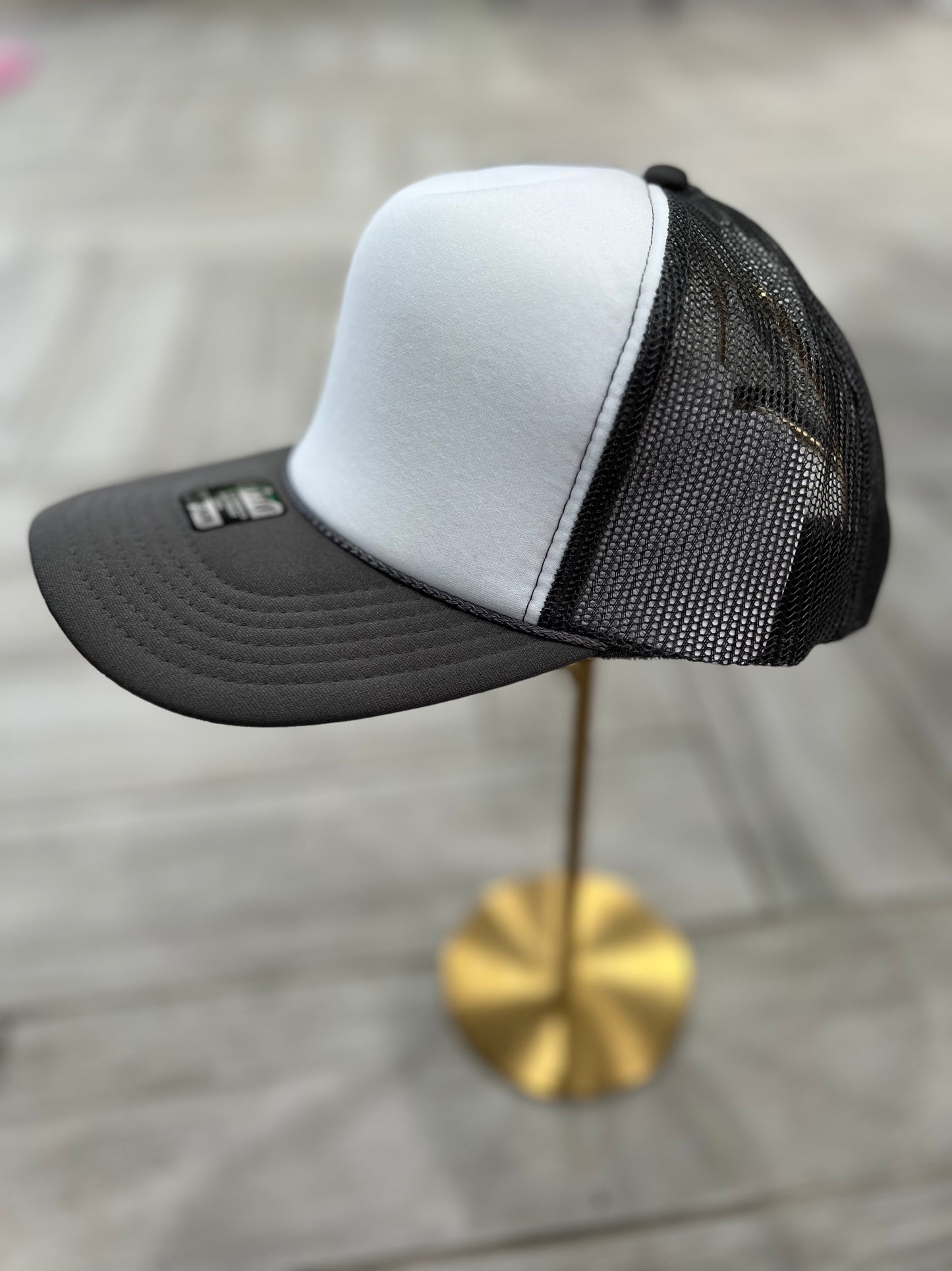 Gray & White Trucker Hat