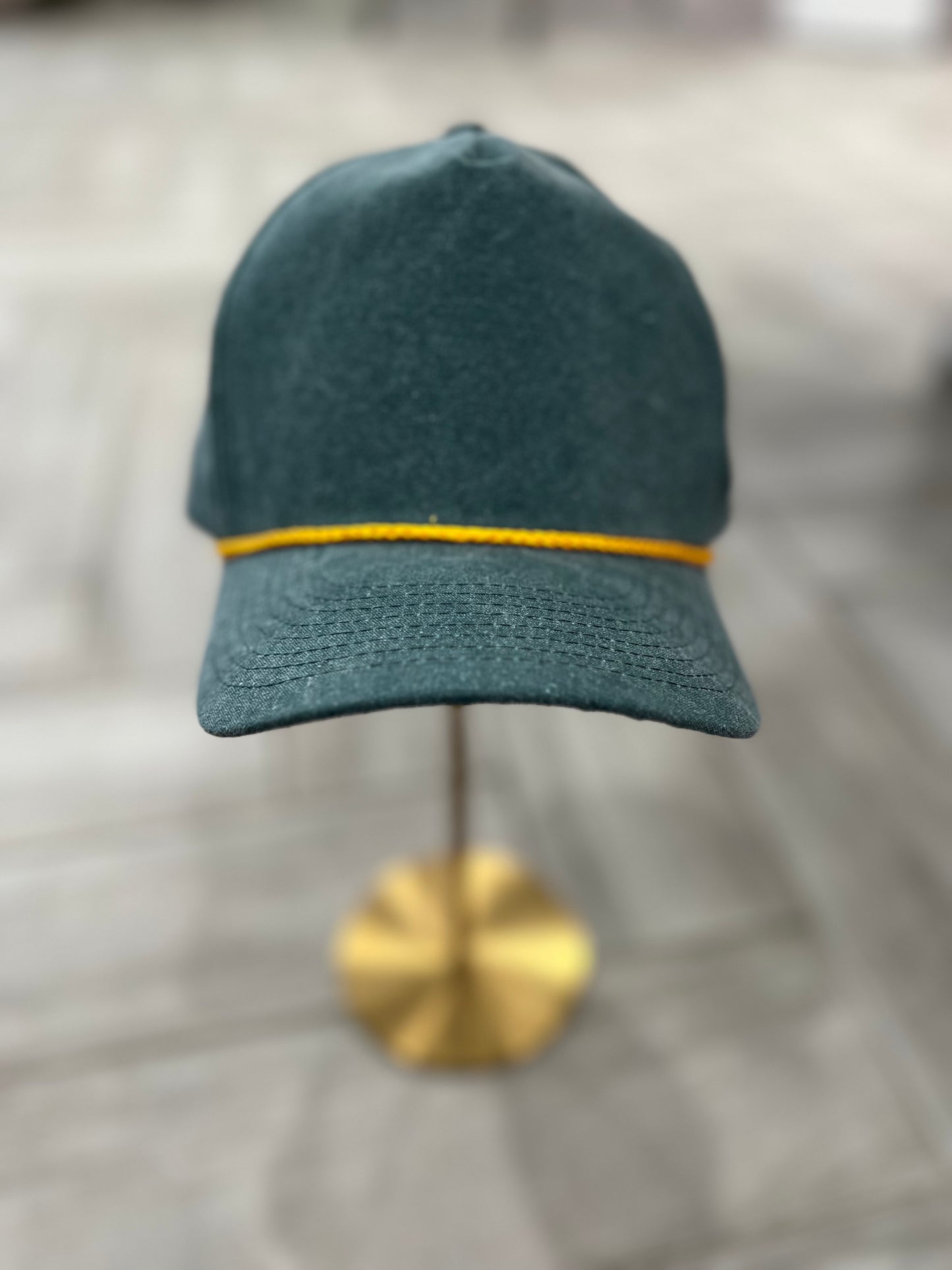 Teal w/ Gold Rope Hat