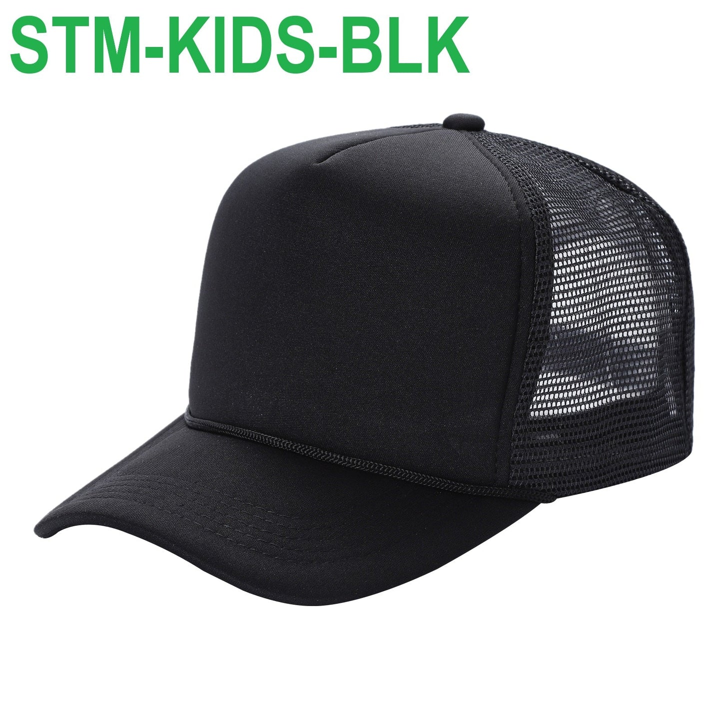 Youth Black Trucker Hat