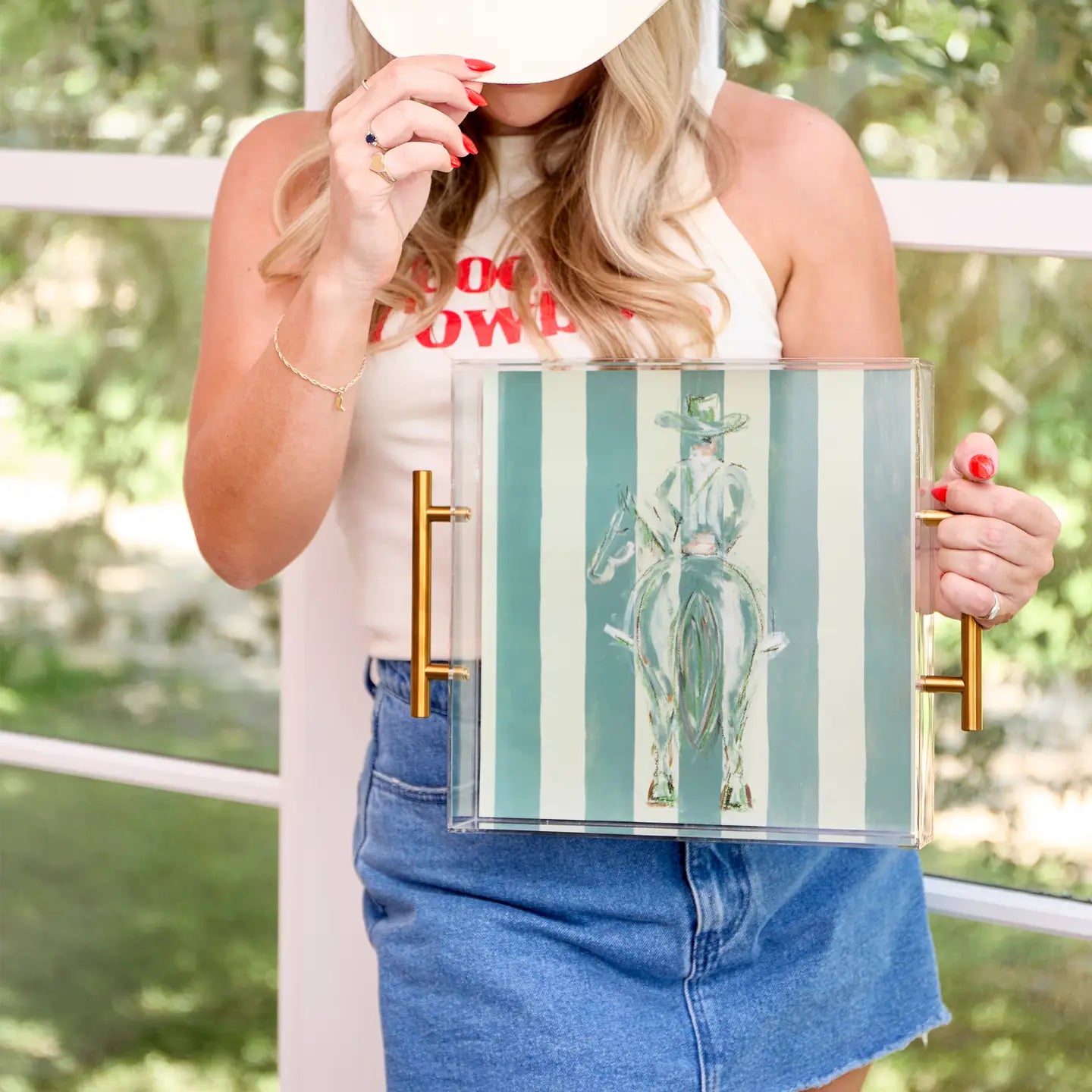 Trailblazer Acrylic Tray w/ Gold Handles