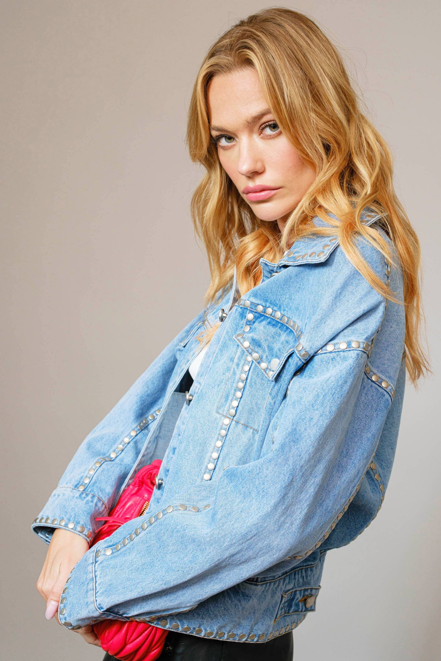 Studded Denim Jacket