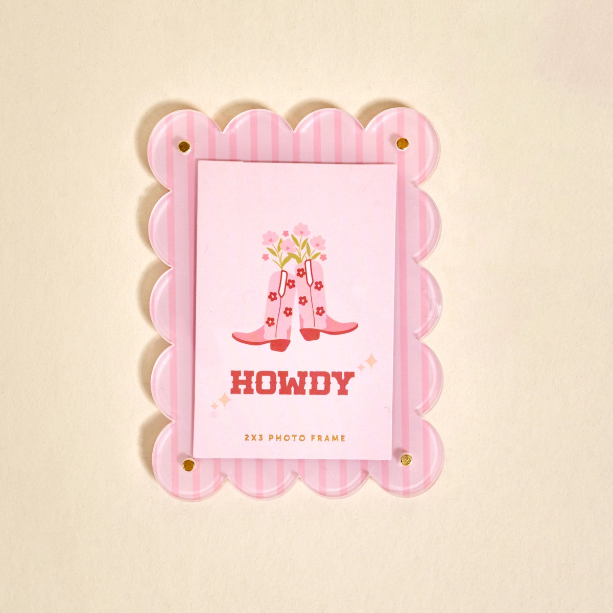 COWGIRL BOOTS MINI ACRYLIC FRAME
