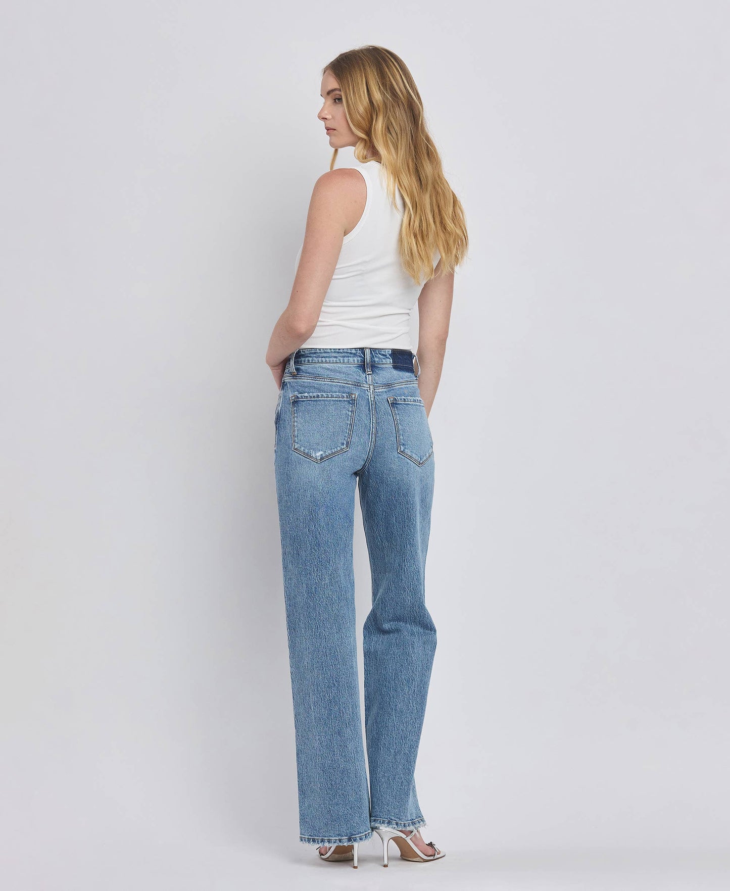 90'S SUPER HIGH RISE WIDE JEANS