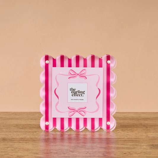 Sweetheart Stripes Square Acrylic Frame