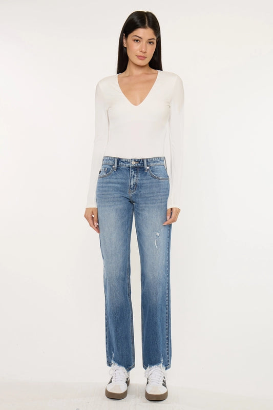 TRUE STRAIGHT DENIM JEANS LV