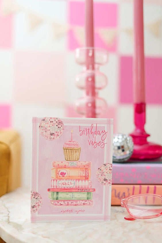 Birthday Vibes Book Lover Card