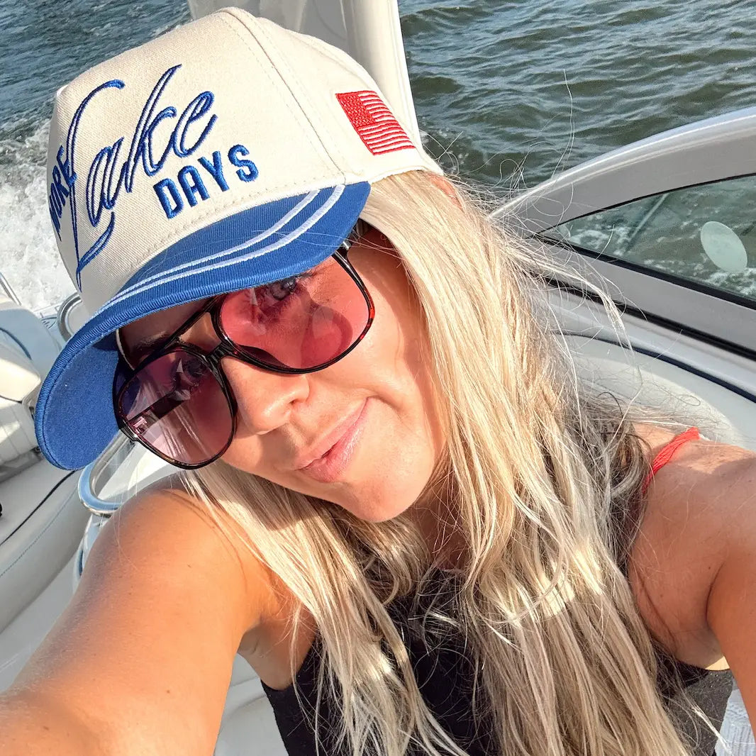 More Lake Days - Royal Blue Vintage Trucker Hat