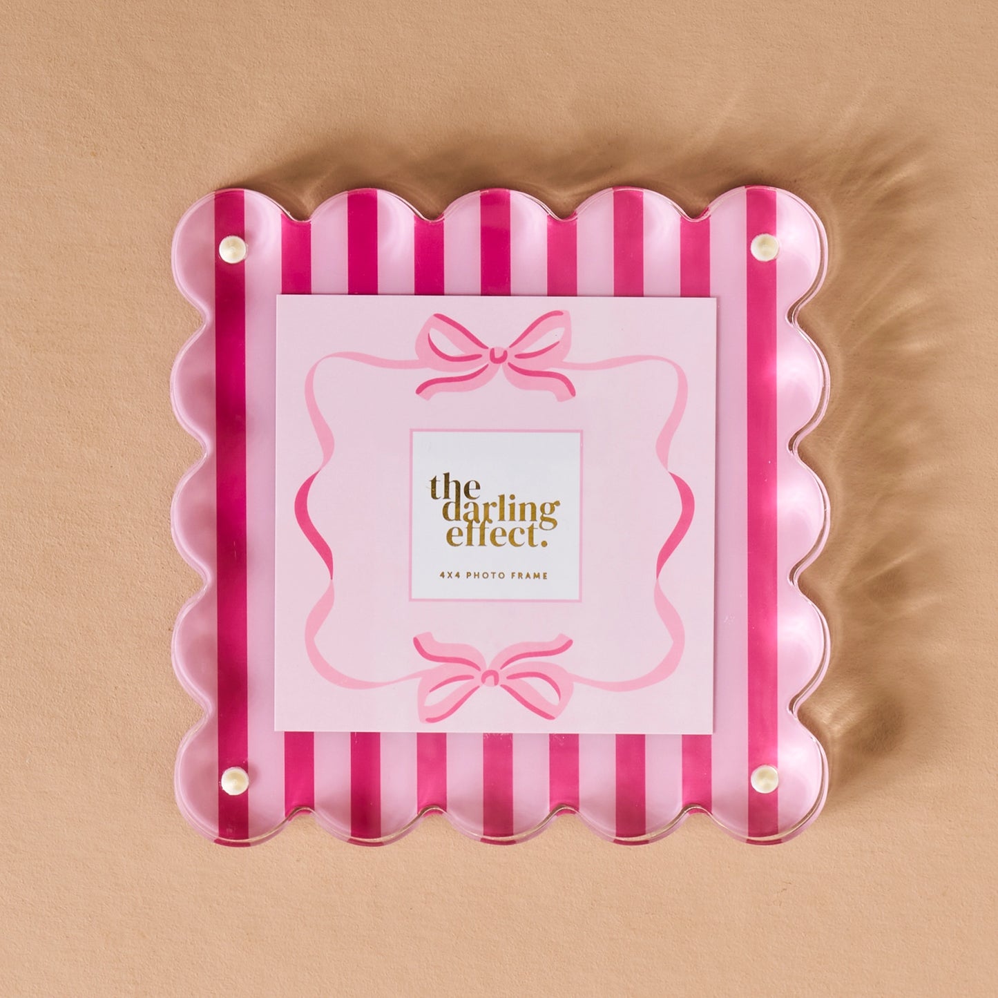 Sweetheart Stripes Square Acrylic Frame