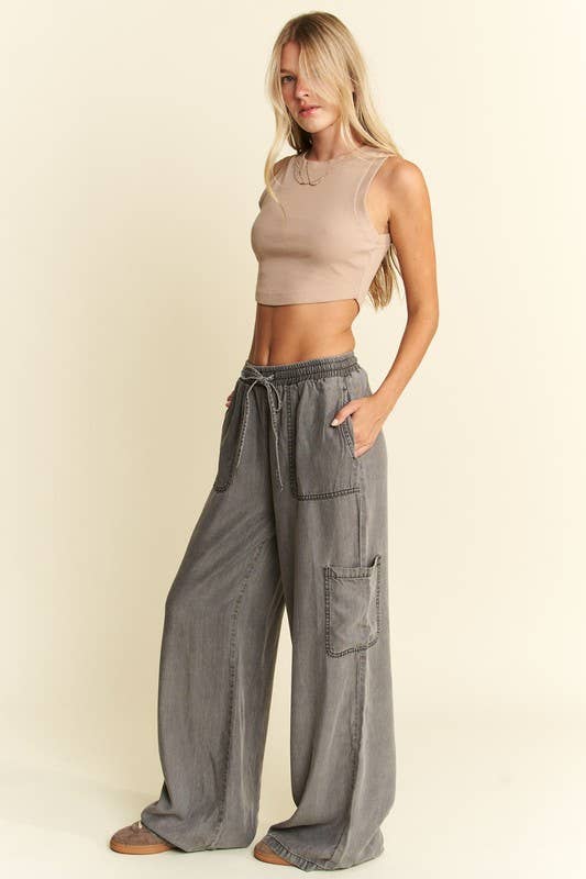 Slate Wide Leg Pants