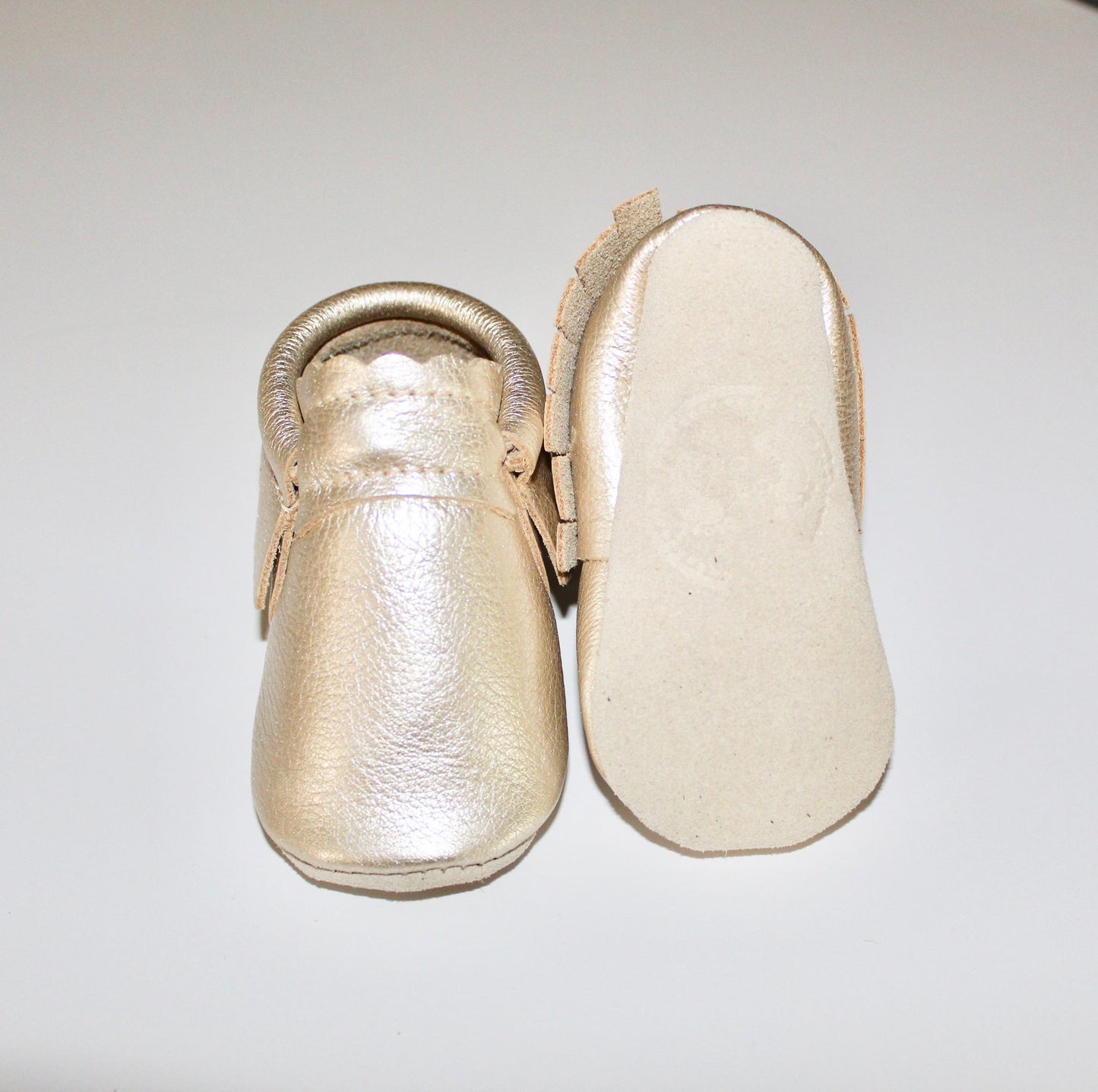 Champagne Metallic Moccs