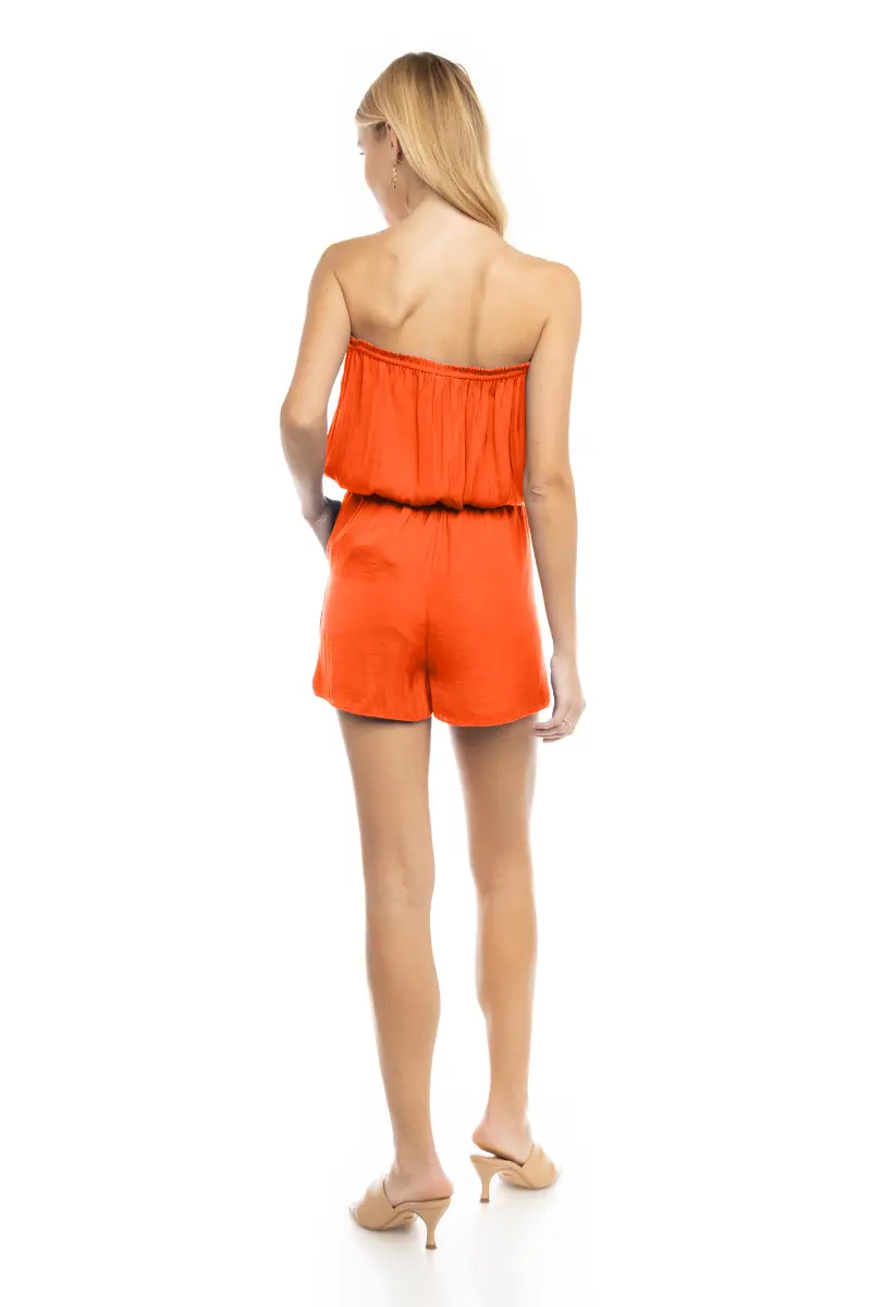Tube Romper Fitted Waist