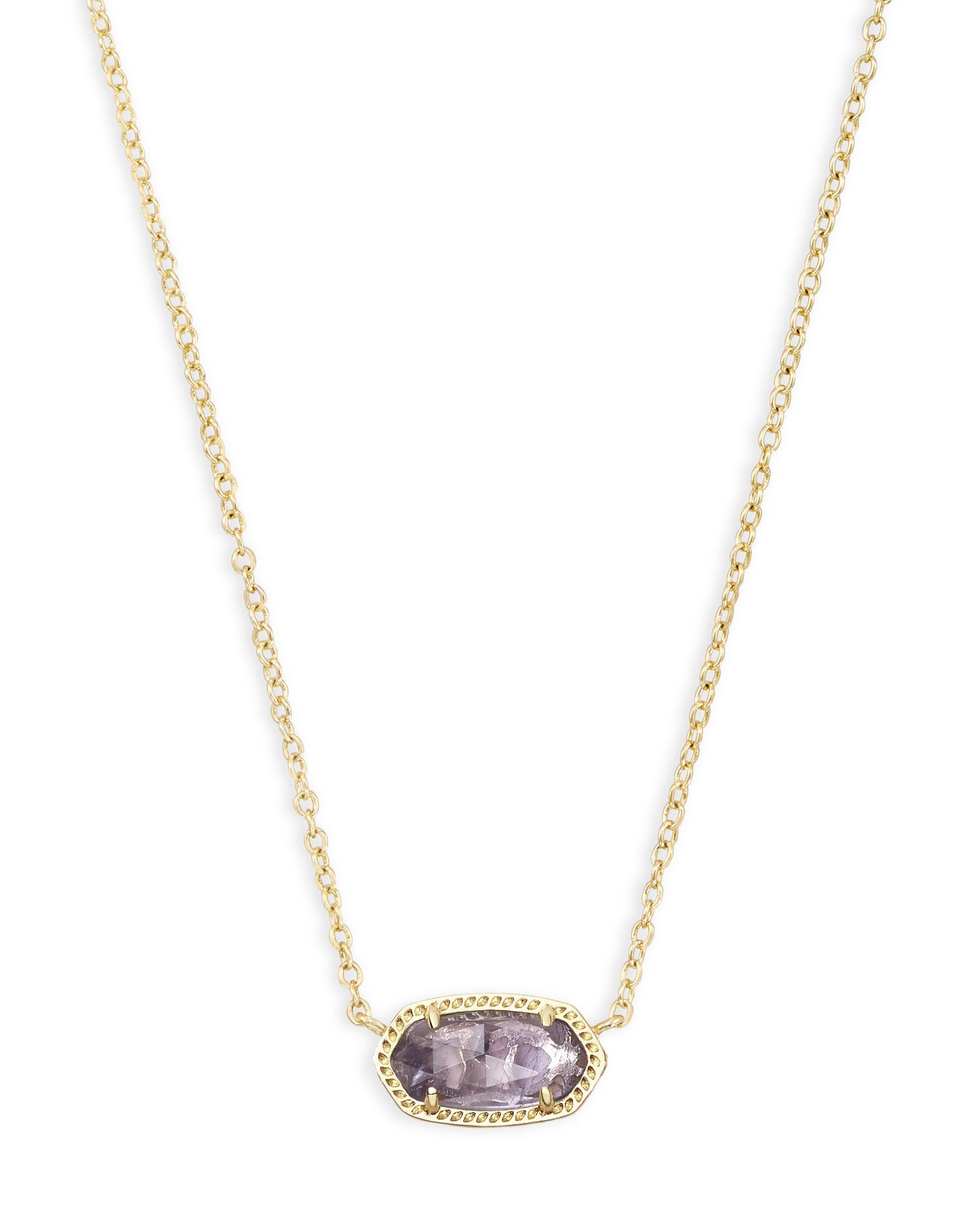 Elisa Gold Purple Amethyst Necklace