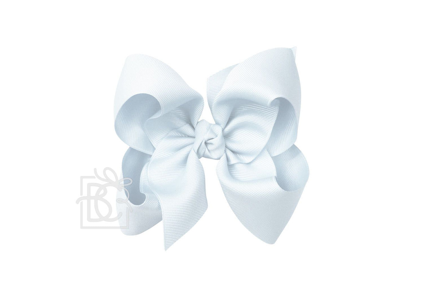 HUGE SIGNATURE GROSGRAIN DOUBLE KNOT BOW ON CLIP (5.5")