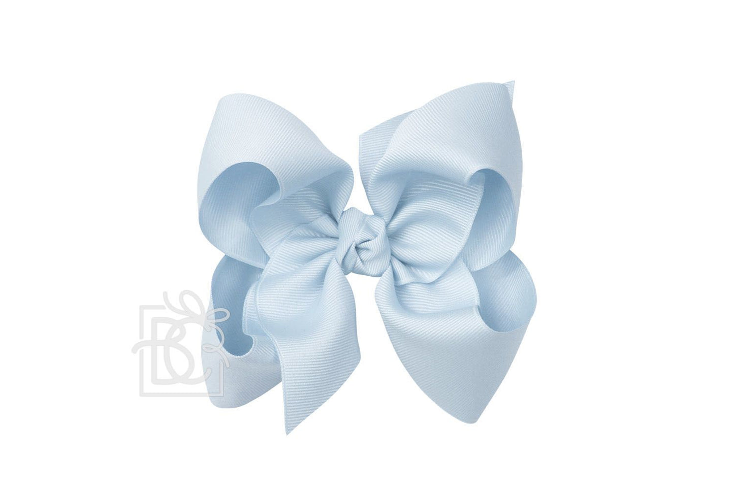 HUGE SIGNATURE GROSGRAIN DOUBLE KNOT BOW ON CLIP (5.5")