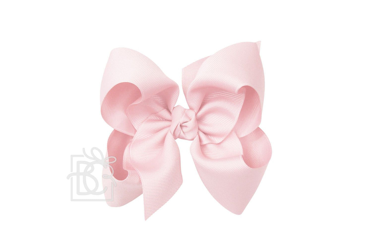 HUGE SIGNATURE GROSGRAIN DOUBLE KNOT BOW ON CLIP (5.5")